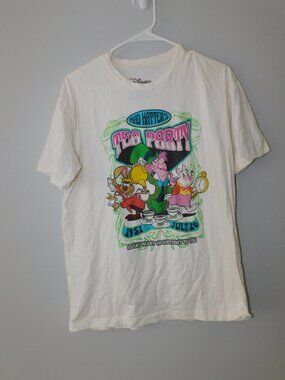 Mad Hatter's Tea Party Disney t shirt - teacups ride tee - adult large